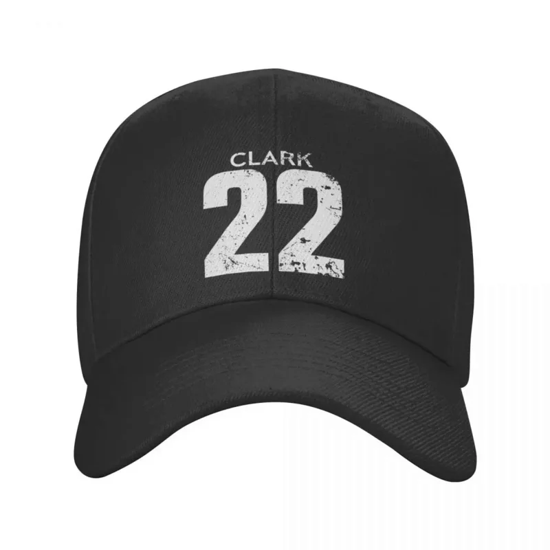 Caitlin Clark White Distressed Jersey Number 22 Baseball Cap Military Tactical Cap summer hat New In Hat Mens Tennis Women's