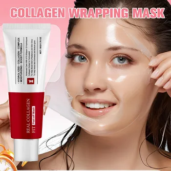 Collagen Wrapping Mask, Peel Off Facial Mask for elasticity, Hydrating, Glow, Korean Skin…