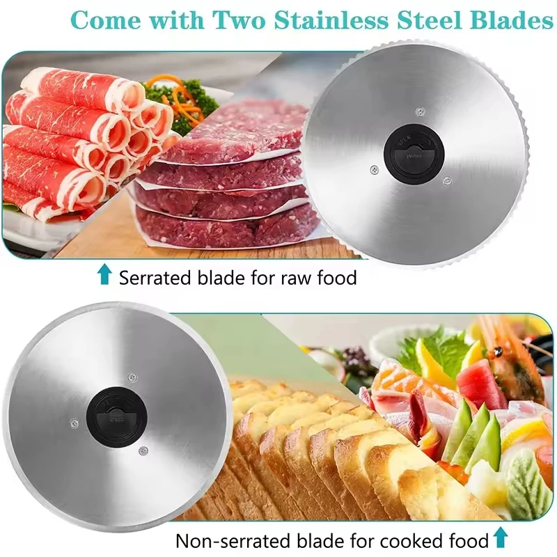 家庭用電気デスクトップ肉カッター機自動パンスライサー電気牛肉冷凍肉スライサー