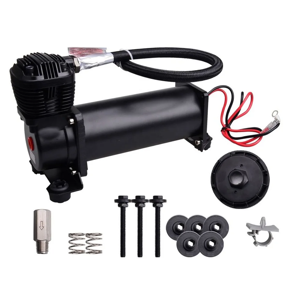 

Super Silent 70DB SQ495 DC 12V 300PSI OUTLET 3/8 or 1/4 Car Air Suspension Compressor/ Pump