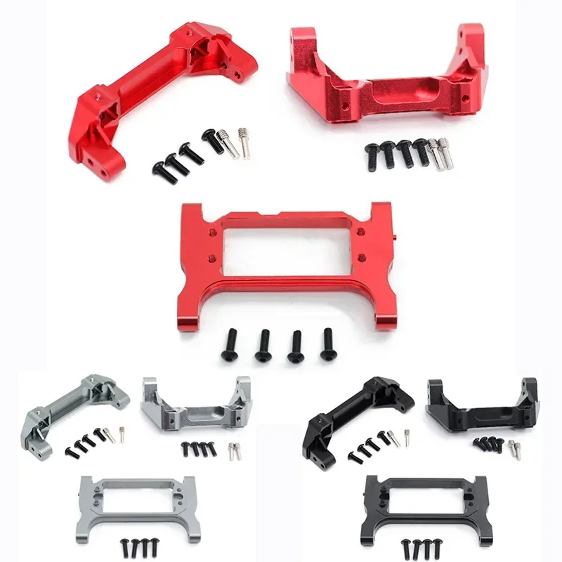 TRX4/TRX-4 1/10 RC Crawler Aluminum Alloy Anti-collision Bumper Beam Set - 3pcs Front/Rear Metal Upgrade Parts