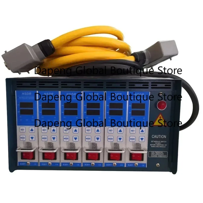 6 Channel PID Plastic Mold Hot Runner Temperature Control Box Multi Loop Heating Temperature Regulation Cabinet