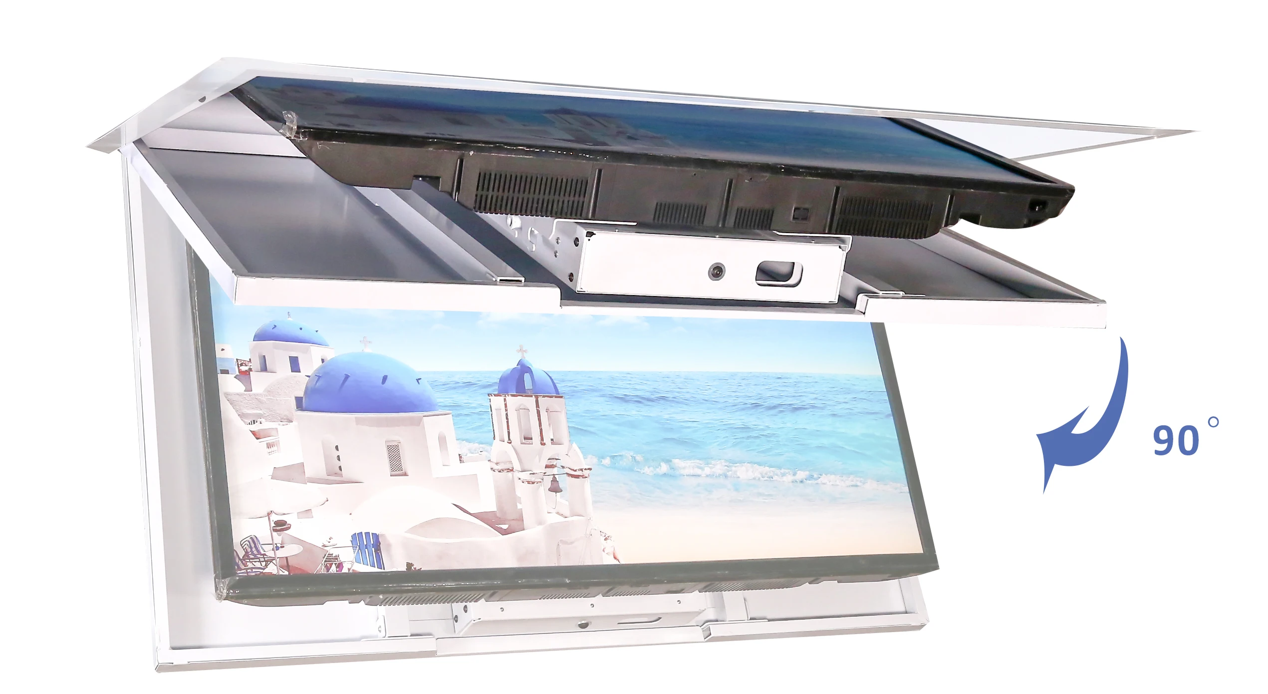 Motorized Retractable Flip Down Ceiling TV Lift Hidden Drop Down Mount for 55-85 Inch TV Home Office