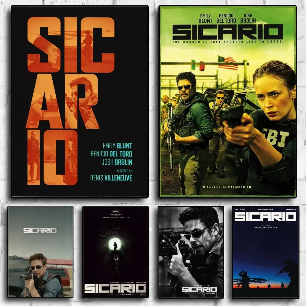 movie Sicario Poster Wall Posters Art Print HD Print Self-Adhesive Waterproof Wall Stickers Room Decoration