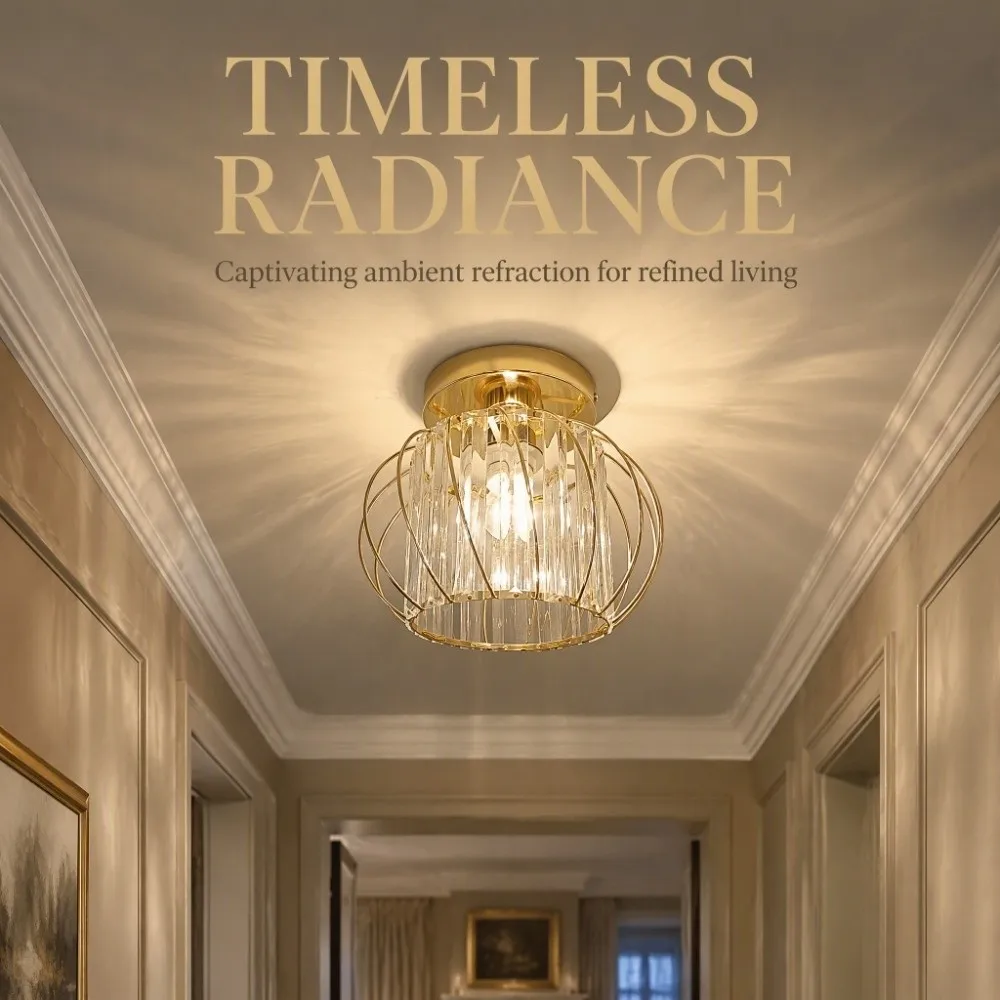 Luxury Luxury Crystal Crystal Ceiling Light Channel Track Modern Minimalist Ceiling Light Luxur Ceiling Lamp Balcony