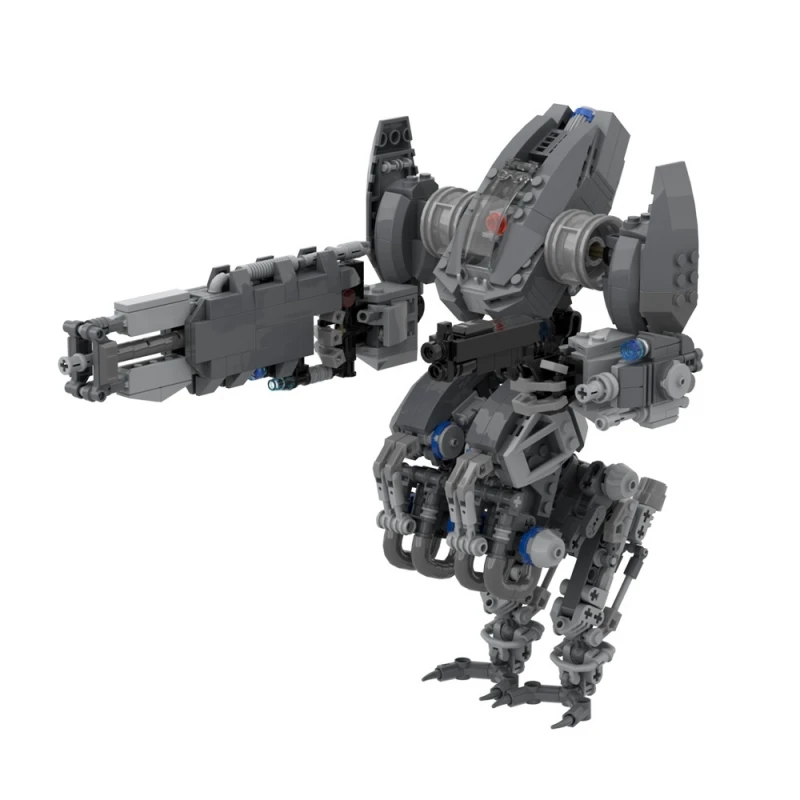 MOC-178167 Phobos Battle Robot Model Building Blocks High-tech Guns Military Fighting Action Mecha Bricks Toys Children's Gifts