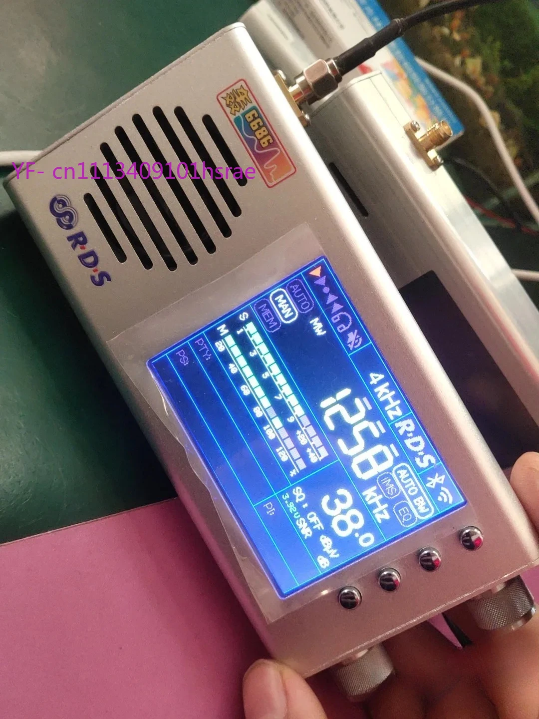 Touch Screen TEF6686 Full Band Receiver, Multi-band Radio with LW MW SW FM Reception,High Sensitivity Full Waveband Radio Device