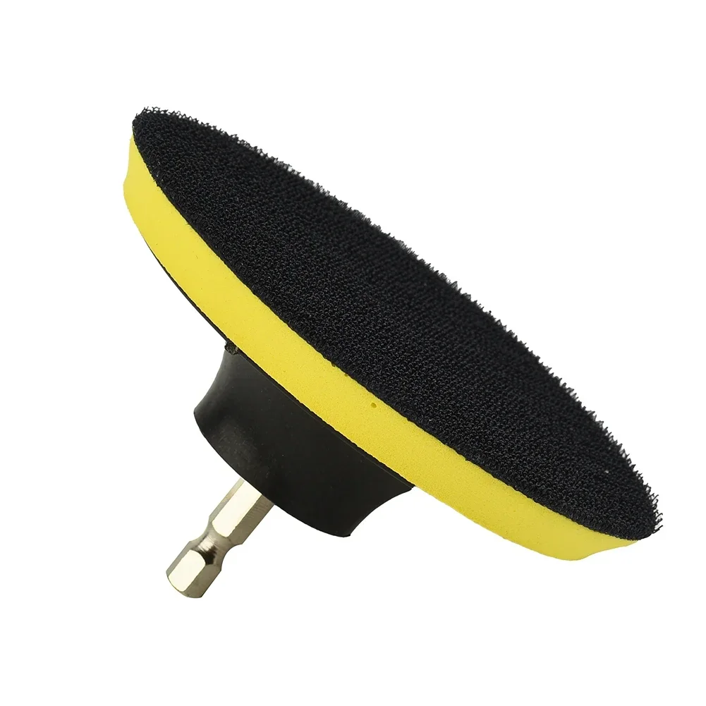 4 Inch 100mm Hook And Loop Buffing Pad For Sanding Discs Backing Pad With M10 Drill Adapter For Polishing Tools
