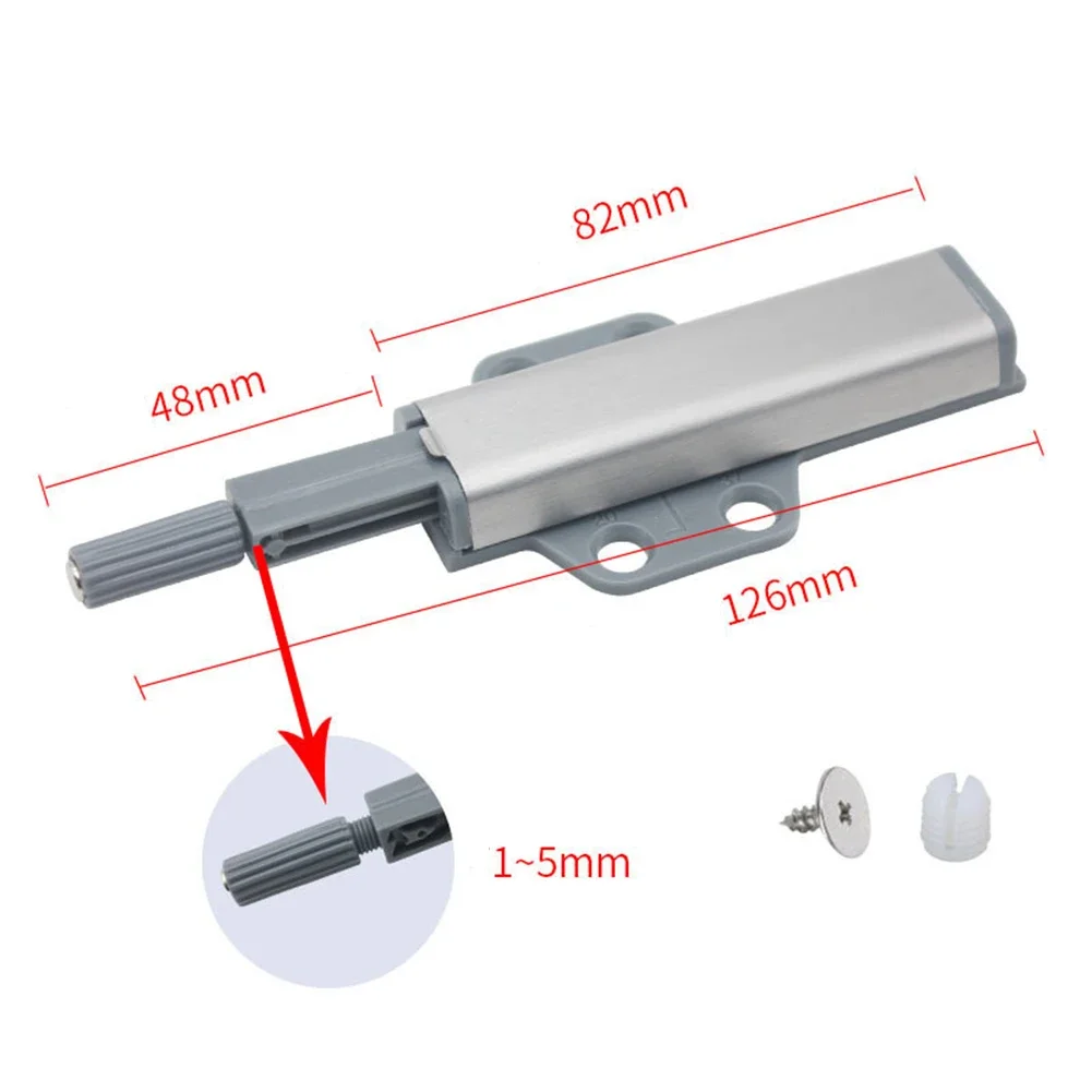 With Screws Cabinet Catch Touch Damper Buffer Catches Cabinet Catches Door Stopper Push To Open Soft-closing Catch Drawer