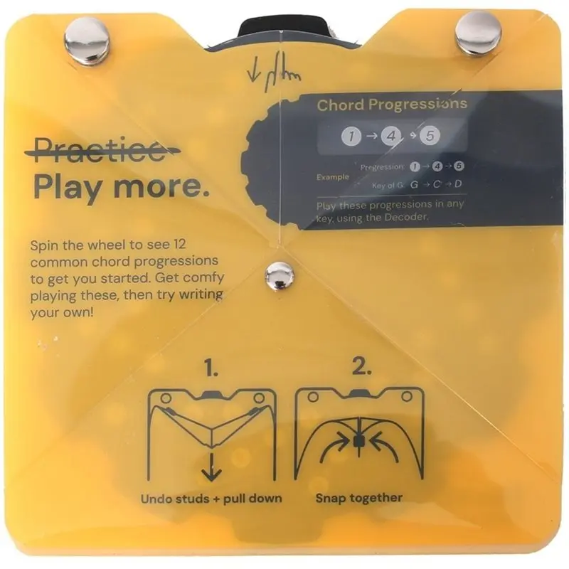 A53M-Music Principles Reference Wheel Circle Of Fifths Wheel Chartreuse Music Principles Reference Wheel For Tabletop