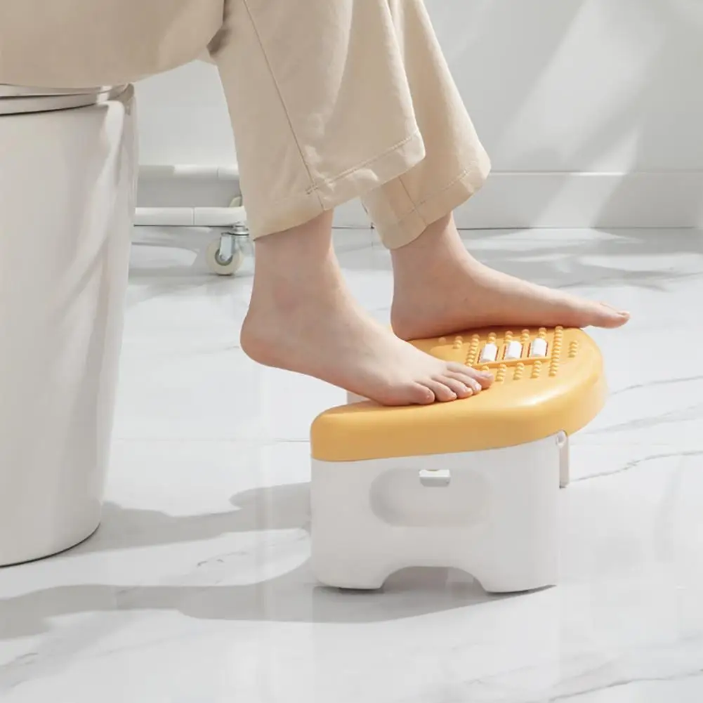 Foot Stool Collapsible Massage Roller Circular Shape Universal Toilet Foot rest Stepping Stool Home Supplies