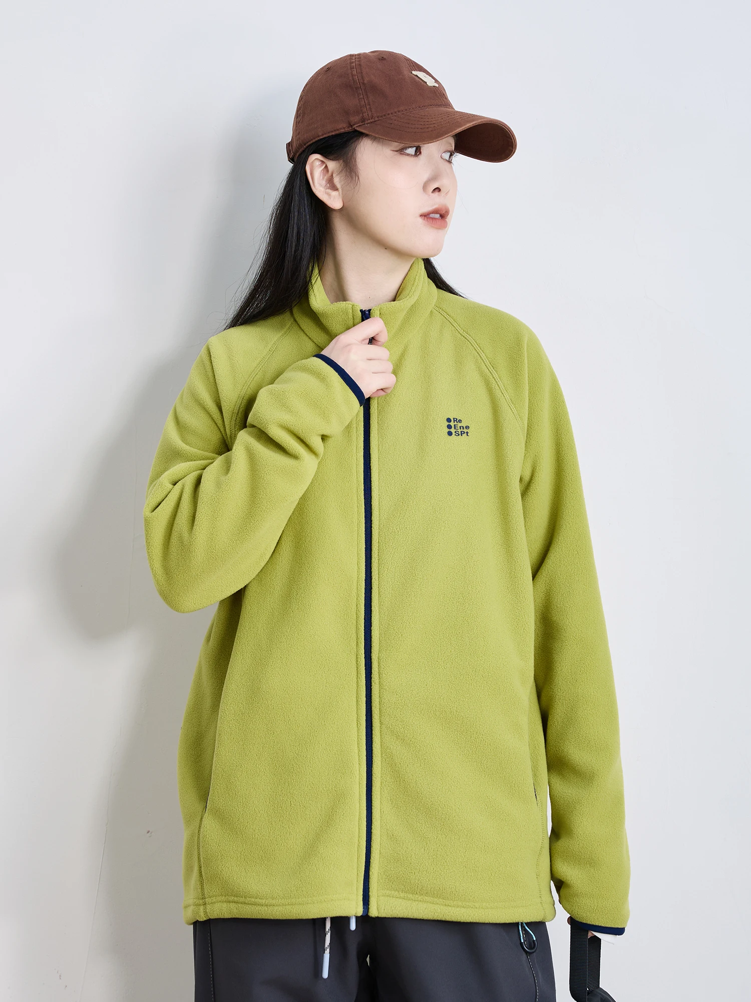 

Весенне-осенняя японская легкая теплая куртка-жакет унисекс для активного отдыха с принтом и воротником-стойкой