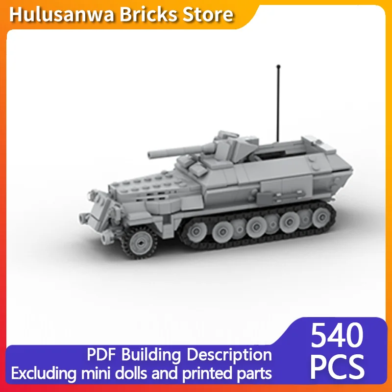 

Модель противотанковой пушки времен Второй мировой войны, конструктор MOC, военная техника, модульные технологичные подарки, набор для сборки, детские игрушки для праздников