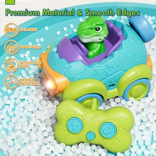 

Light music boy remote control car children's toy gift cartoon dinosaur remote control car