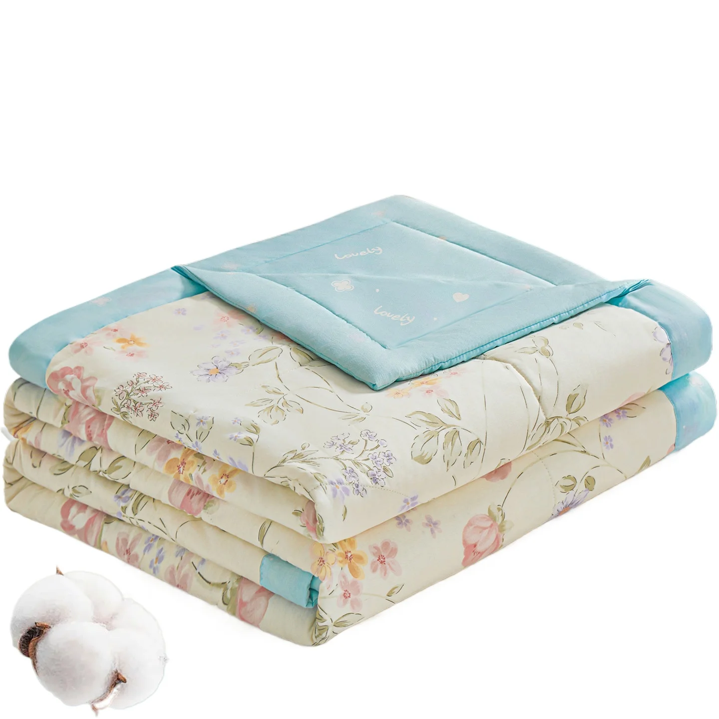 edredon-de-verano-100-algodon-con-estampado-floral-ligero-para-adultos-y-ninos