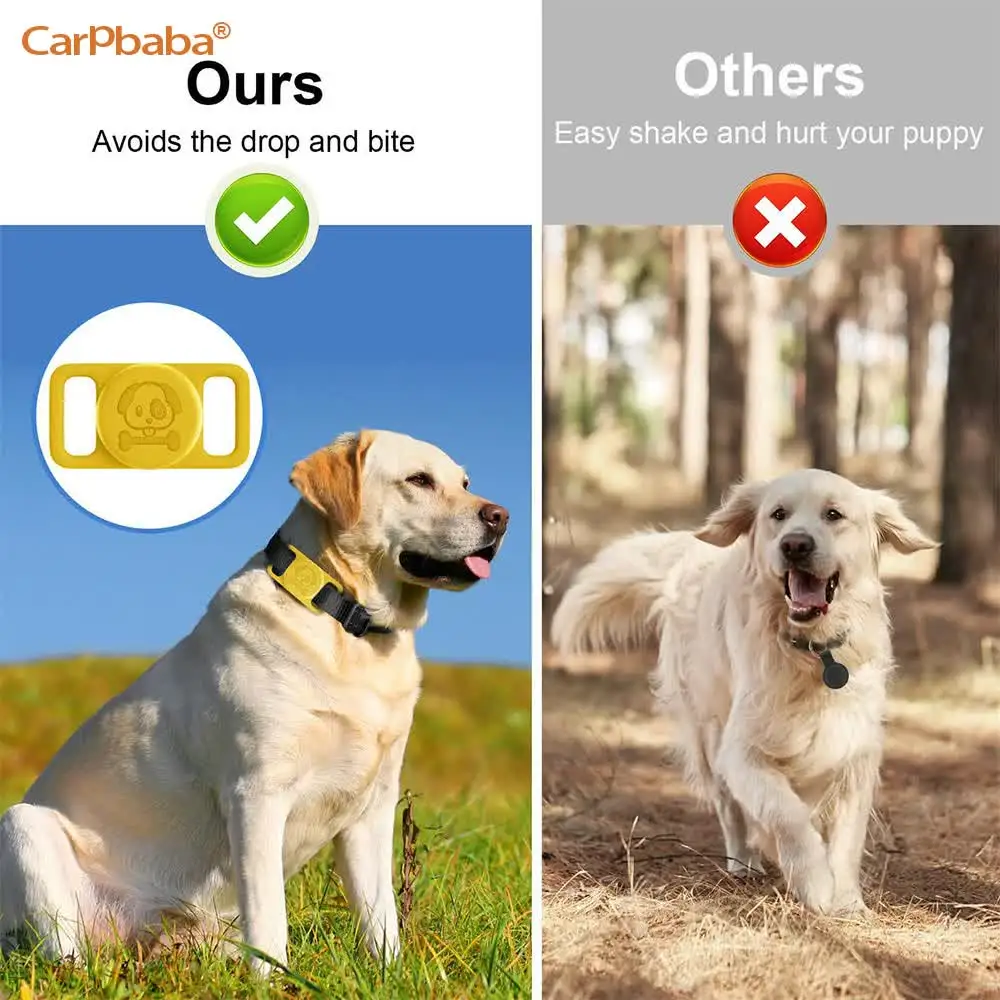 Waterproof Silicone For Case Anti-lost Tracker Case Silicone For Dog Collar Holder For Air Tag Holder for 0.6-1.1inch Pet Collar