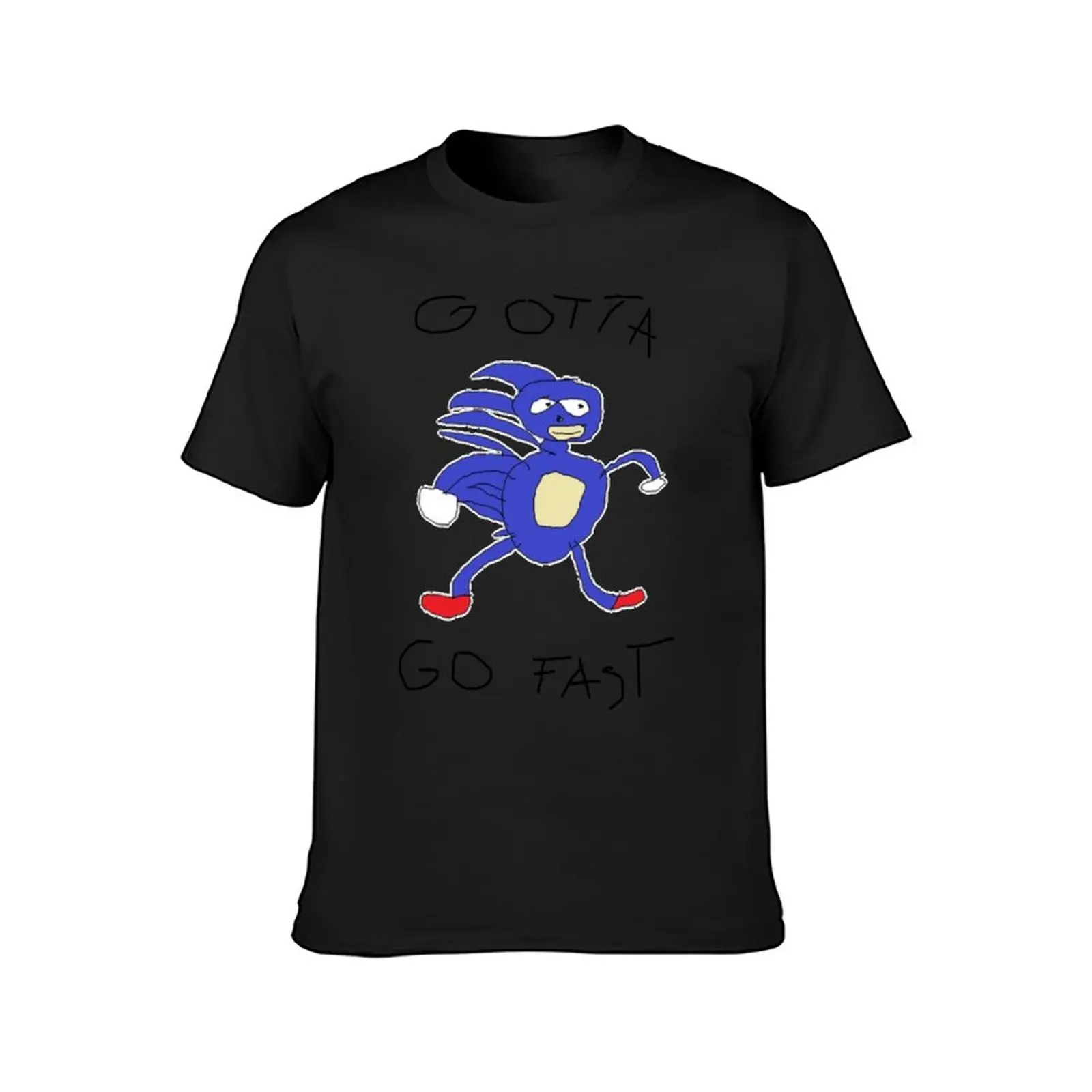 Gotta go fast Sanic | Funny Meme T-Shirt summer tops customizeds quick drying cute clothes mens t shirts pack