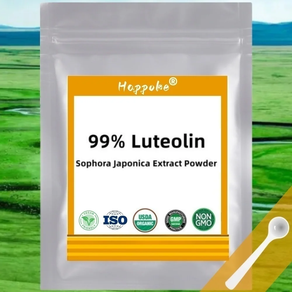 Top Quality 99% Luteolin, Sophora Japonica Ext, 50g-1000g Free Shipping