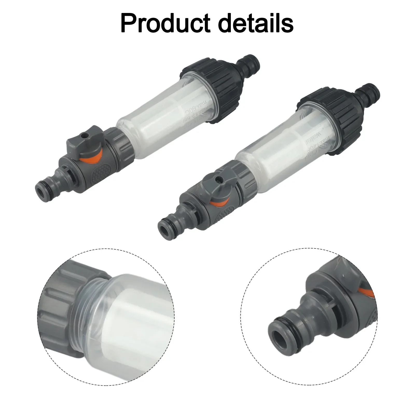

2set Water Filter Motorhome Equipment Cleaning Tools Replacement Parts For Water Tanks Containers Adjustable Water Flow Tools