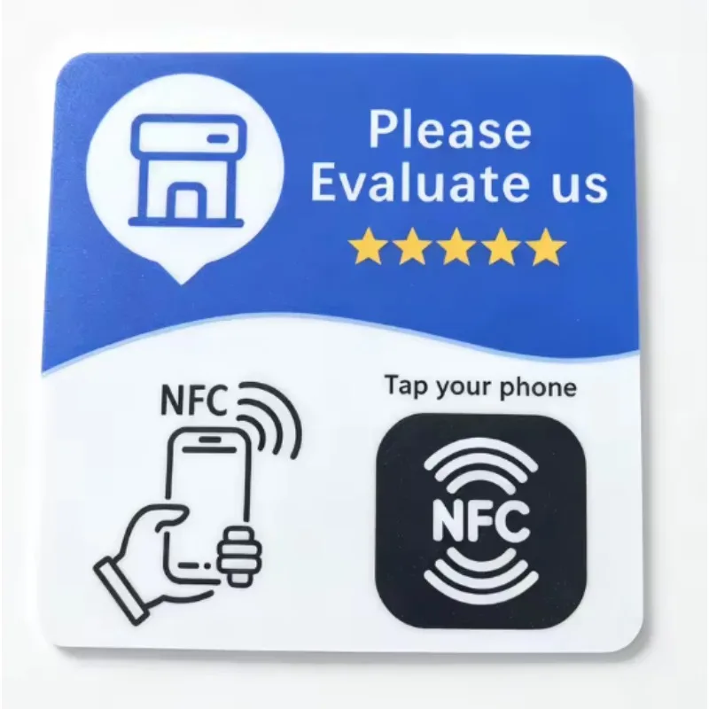 #New 10pcs Google Signboard Card  NFC Code Tap Business Desktop Sticker Google Card RFID NFC Card Google Review Card