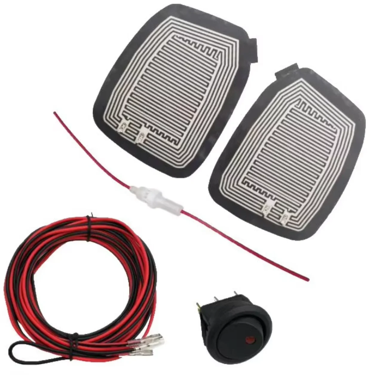 

Car Rear-view Mirror Glass Quick Warm Heated Pad 12V Car Wing Mirror Defogging Carbon Fiber Heating Mirror Safe Driving