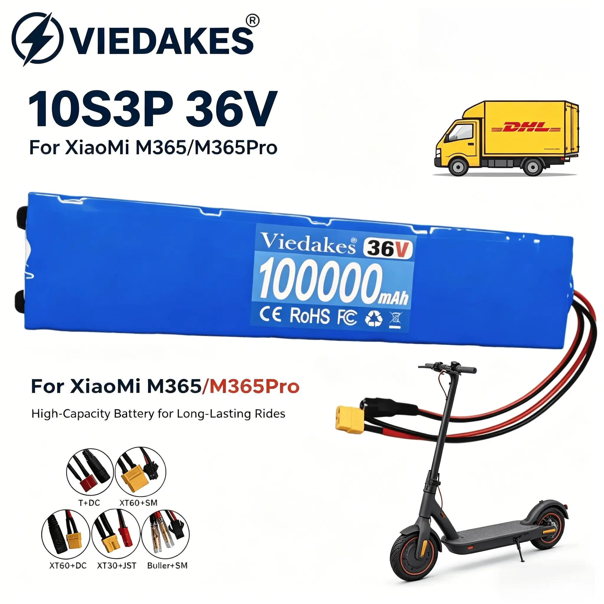 Upgraded Version 10S3P 36V E-Scooter Battery Pack Compatible With Xiaomi M365 M365Pro 🎉