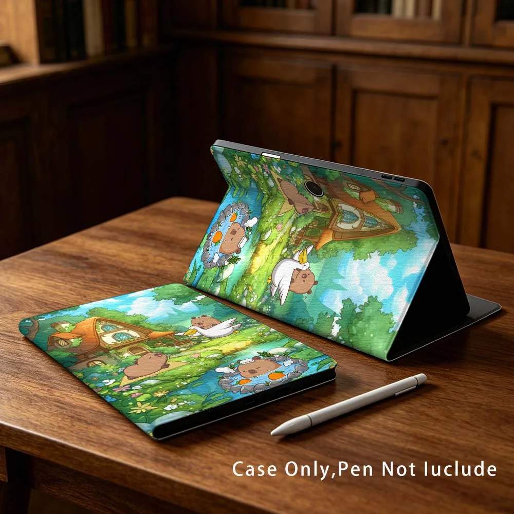 Creative Cute Capybara Love For OPPO VIVO IQOO OnePlus Realme Pad 3 Pro 13 12.1 11.4 11 inch Pen Tray Tablet Case Soft