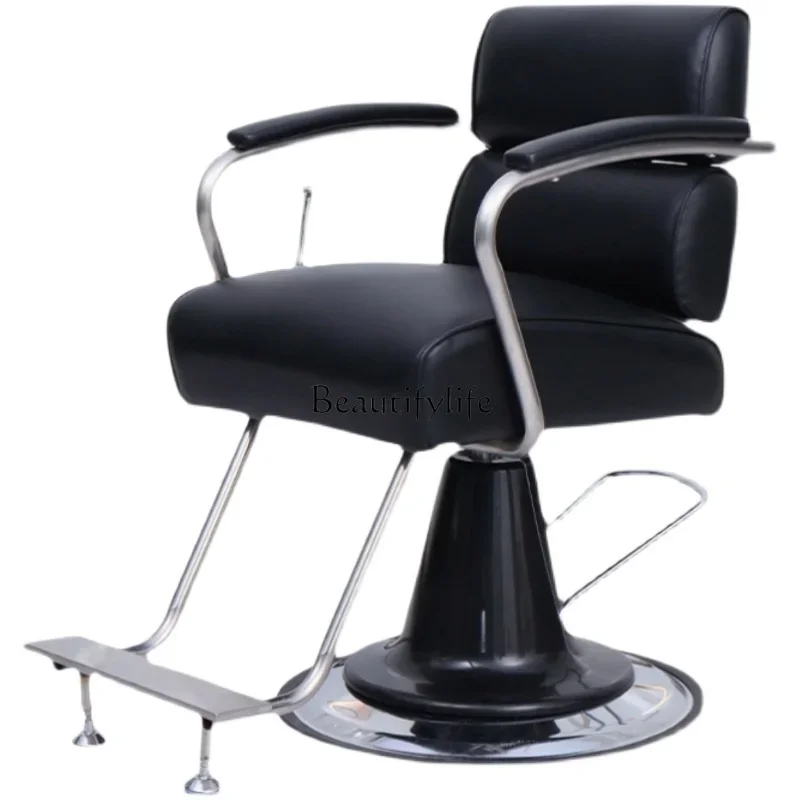 High-End Barber Shop Chair Fashion Hair Cutting and Perming Can Be Put down for Chair Lift Salon