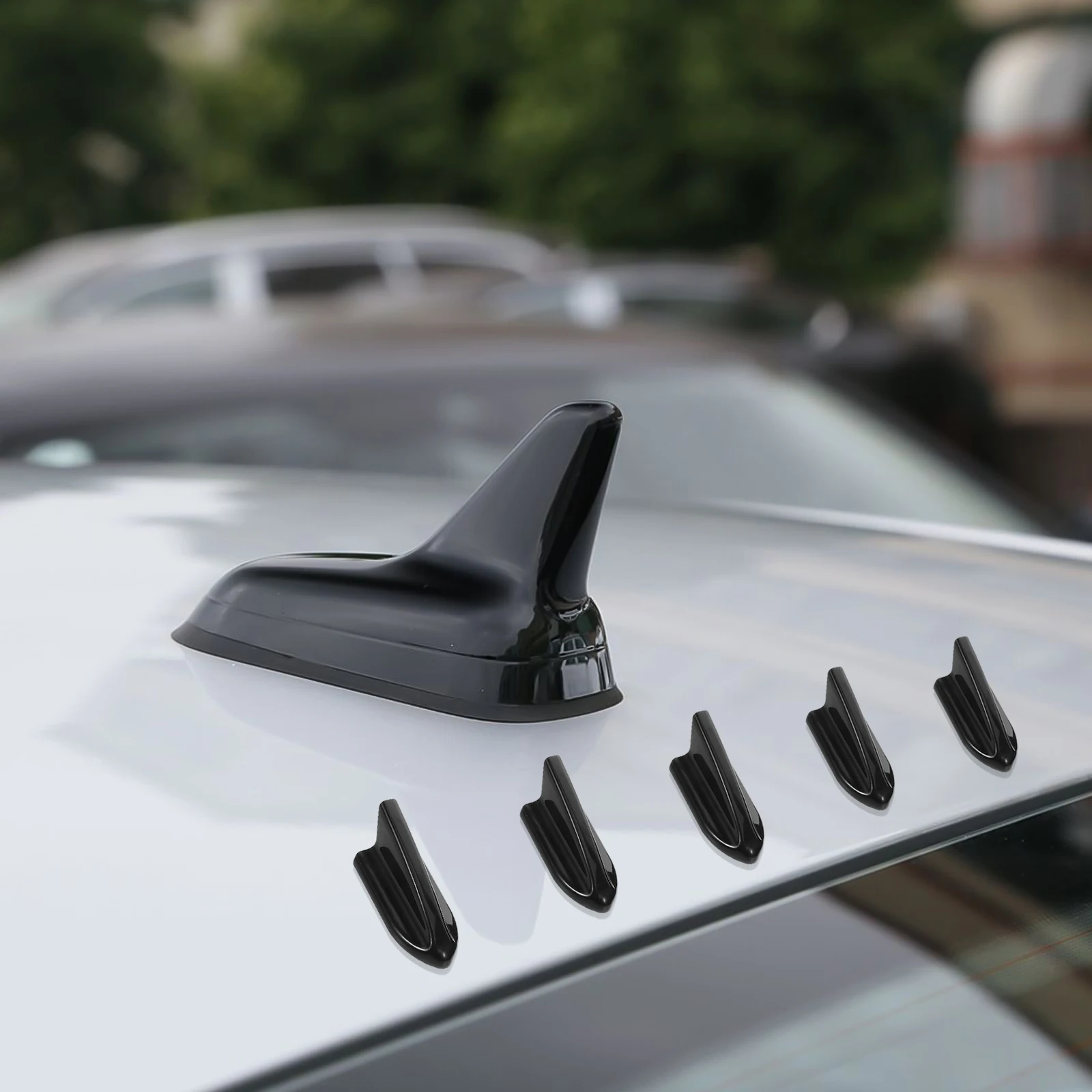 

10pcs Fin Antenna Easy Installation No Damage To Car Body Enhanced Signal Reception For Suvs Car Roof