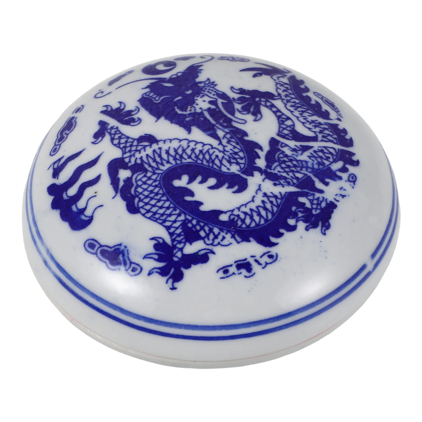 แผ่นหมึกประดิษฐ์ตัวอักษรลายครามสีน้ำเงินและสีขาว การออกแบบที่ทนทานช่วยป้องกันการหก ใช้งานได้หลากหลายสำหรับผู้เริ่มต้นที่ชื่นชอบงานศิลปะ