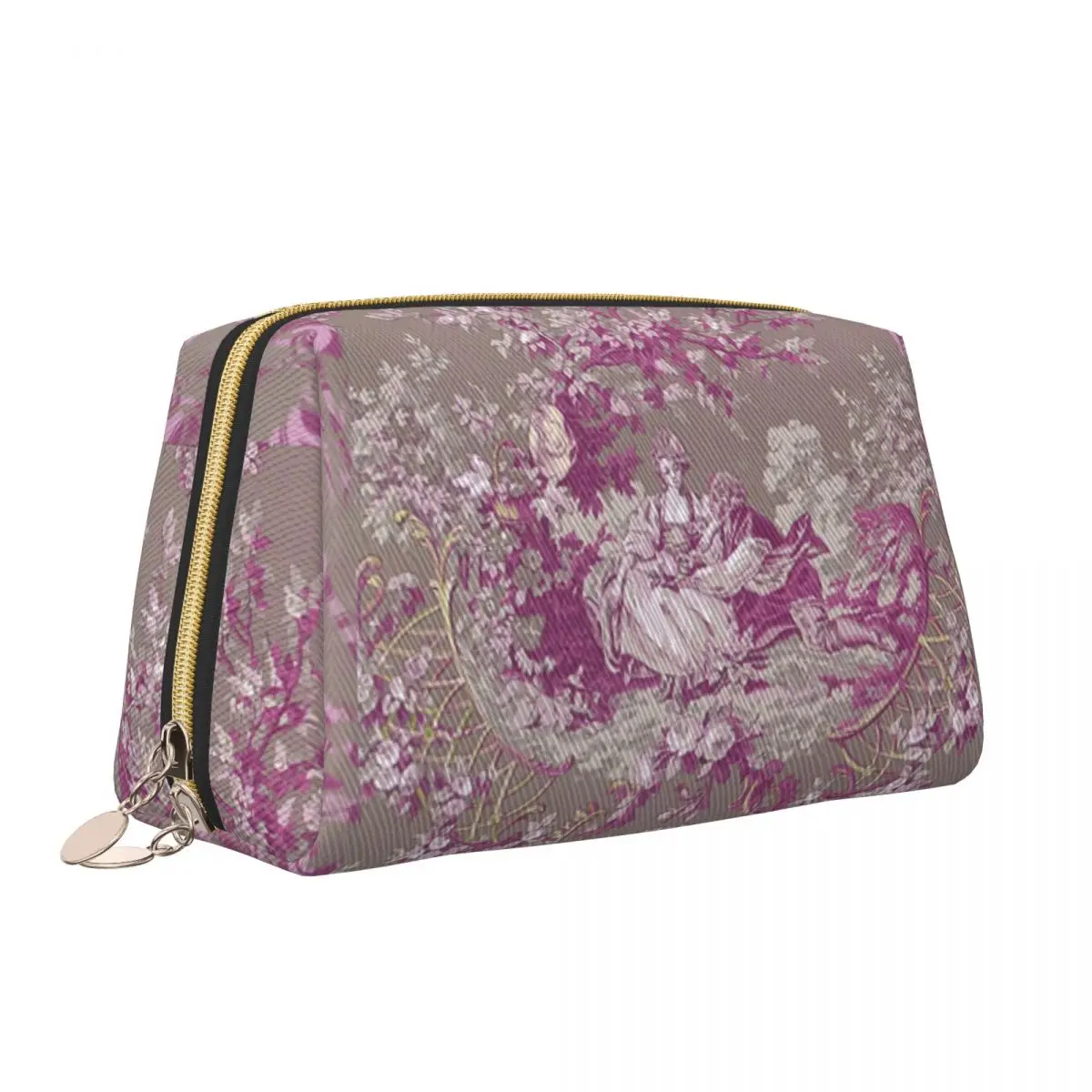 Travel Toile De Jouy Toiletry Bag Fashion Vintage French Makeup Cosmetic Organizer for Women Beauty Storage Dopp Kit Box