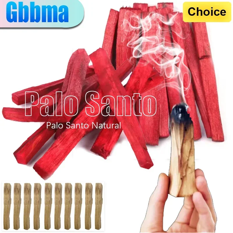 Palillos de incienso Natural Palo Santo, palitos de madera para difuminar, palitos de madera para quemar aromaterapia, sin fragancia, para el hogar y la sala de estar, 10 Uds./1 Uds.