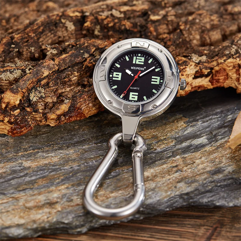 Модные ночные часы для отдыха, походные часы, простые мужские подвесные часы в стиле ретро, альпинизм, туризм, спортивные кварцевые водонепроницаемые часы