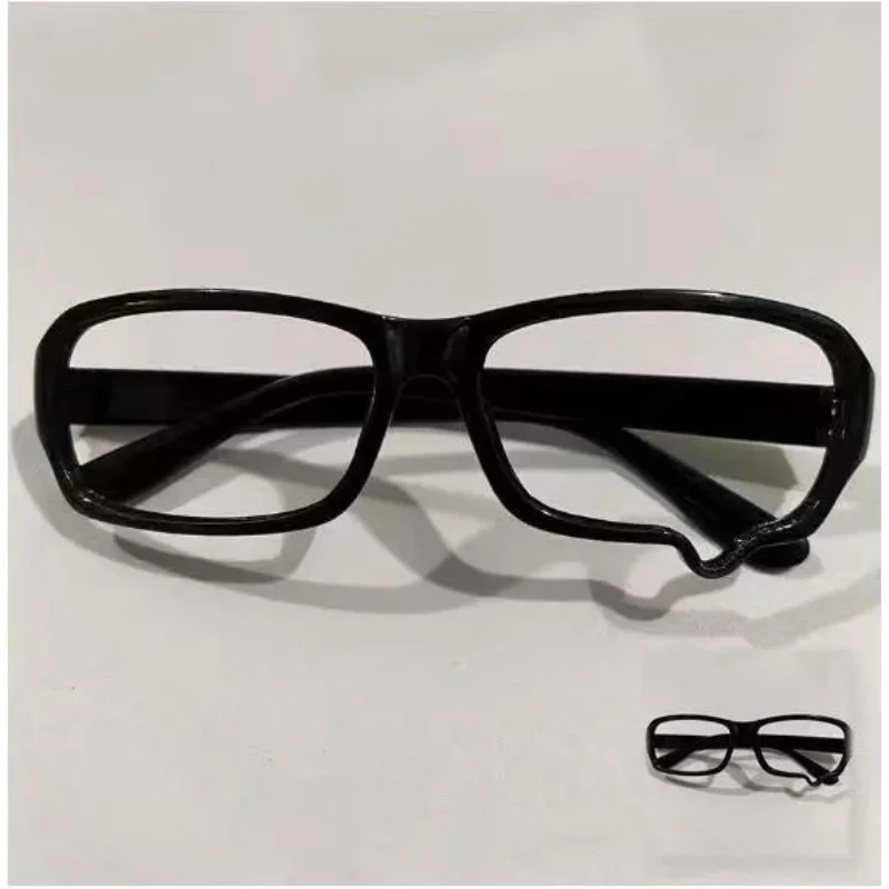 New Y2K Anime Without lenses Glasses Dripping Tears Black Frame Unisex Retro Fashion Eyewear Cosplay Cute Accessories