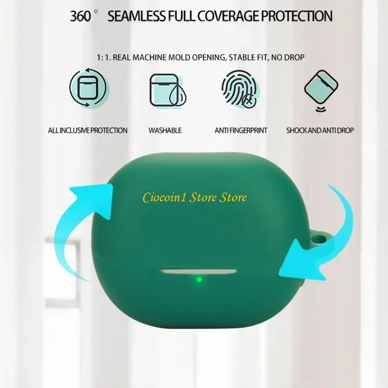 A3PC غطاء سماعة الرأس قابلة للغسل غسيل الأكمام المضادة للسكن قذيفة السيليكون غير