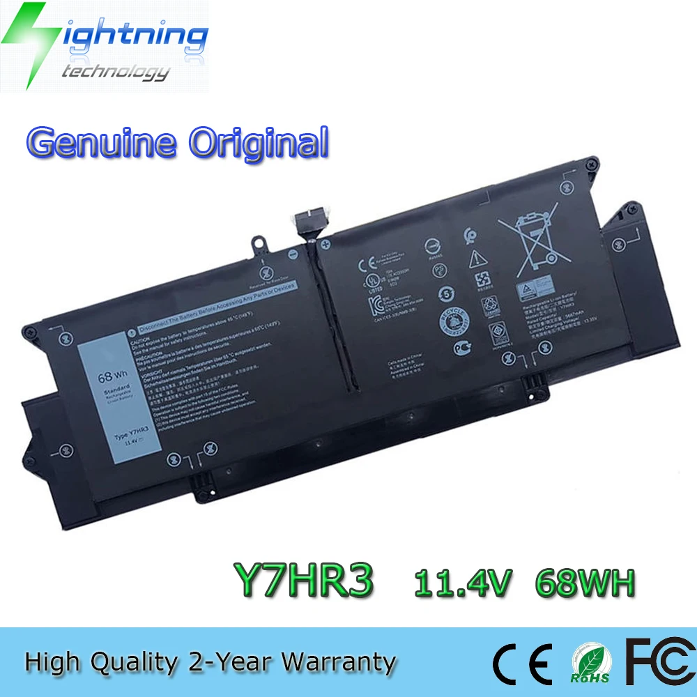 

Genuine Y7HR3 11.4V 68Wh Laptop Battery for Dell Latitude 14 7310 7410 series 04V5X2 0HRGYV 0WY9MP Y7HR3