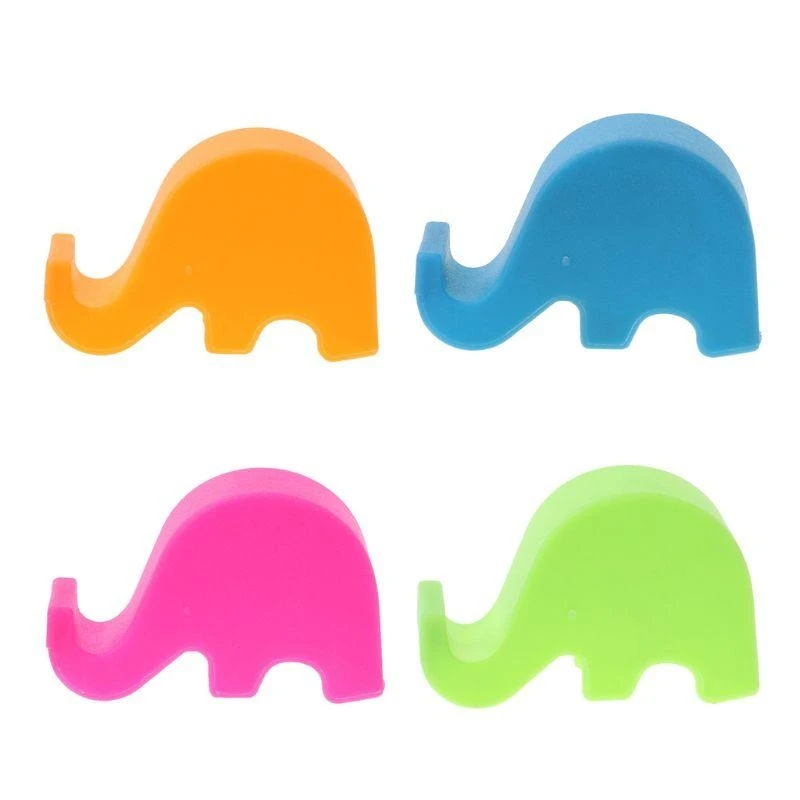 W89C Elephant Cartoon Desktop حامل هاتف الوقوف على الإطلاق لأجهزة الهواتف الذكية
