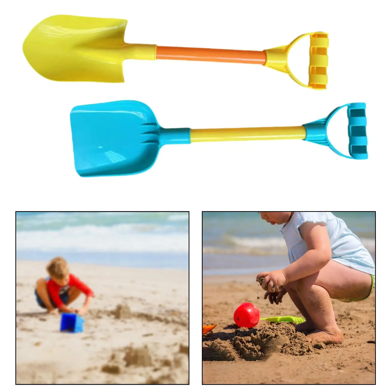2x Beach Spades Kids Garden Tool Shovels Toys Outdoor Toys Sand Shovels Toys for