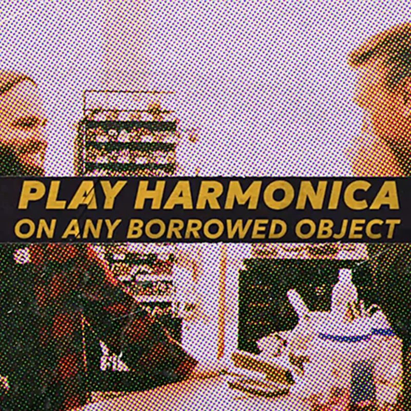 Harmonica Invisible de Fabien, tours de magie, jouez des chansons sur n'importe quel objet empresté, illusion de scène en gros plan, accessoires de mentalisme