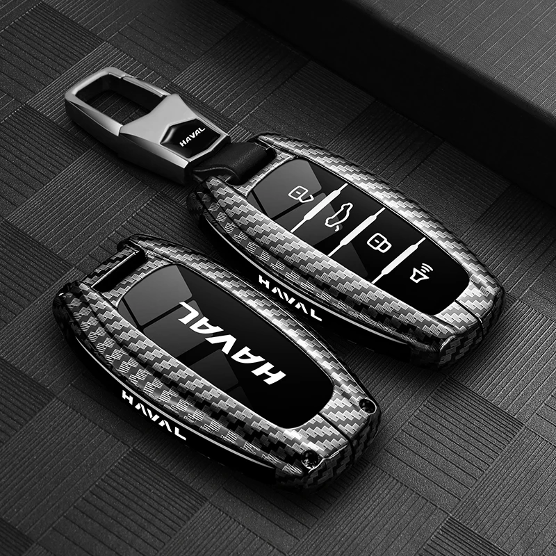 Leather Car Key Case Cover for Great Wall Haval H6 2025 H9 2024 F7x H5 H3 H2 M6 Cool Dog Plus Owl Dragon MAX F7 Accessories Man