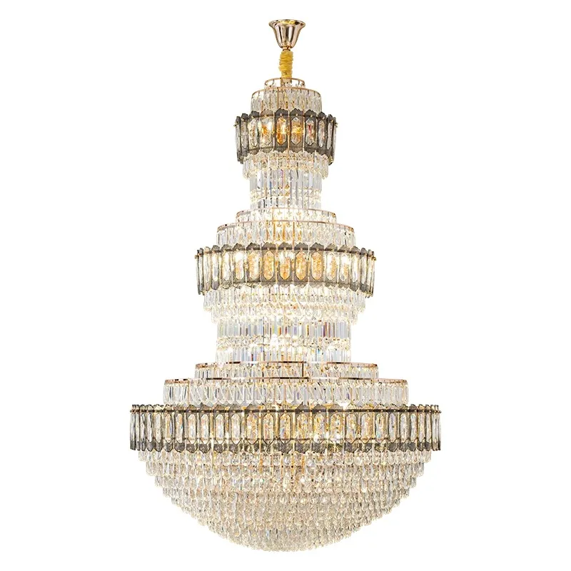 Elegant Luxury Led Decoration Living Room Villa Duplex Large Ceiling Pendant Lights Big Hotel Project Store Decor Hanglamp