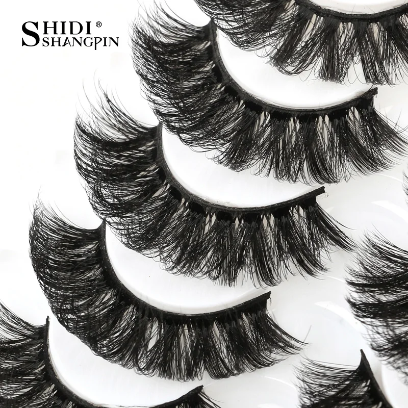 رموش صناعية منحنية من SHIDISHANGPIN ، حجم رقيق ، رموش اصطناعية مثيرة من المنك ، رموش اصطناعية روسية طبيعية ناعمة ، 5 أزواج ، 8 أزواج ، 10 أزواج #3