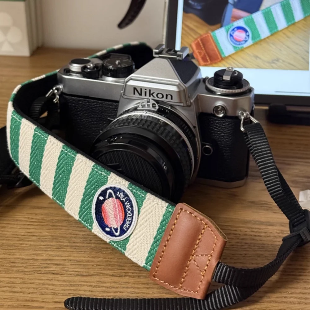 

Portable Camera Belt Adjustable Cotton Leather Camera Shoulder Neck Strap Belt for Sony Nikon Camera Strap for DSLR Digital SLR