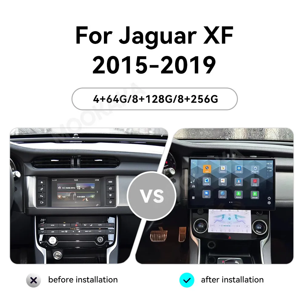 Touch Screen Car Radio For Jaguar XF 2015-2019 Android GPS Automotive Multimedia Auto Radio Stereo Receiver Head Unit