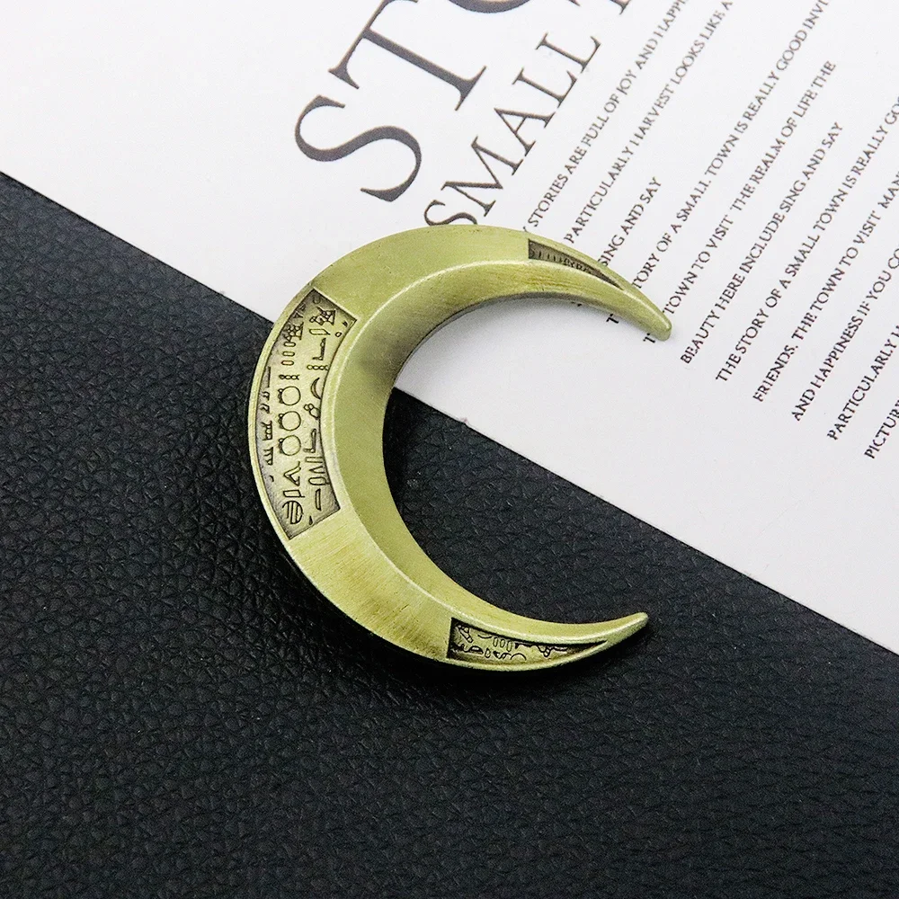 

Movie Moon Knight Enamel Pins Crescent Badge Brooch For Movie Fans Lapel Pin Jewelry Accessories Gifts