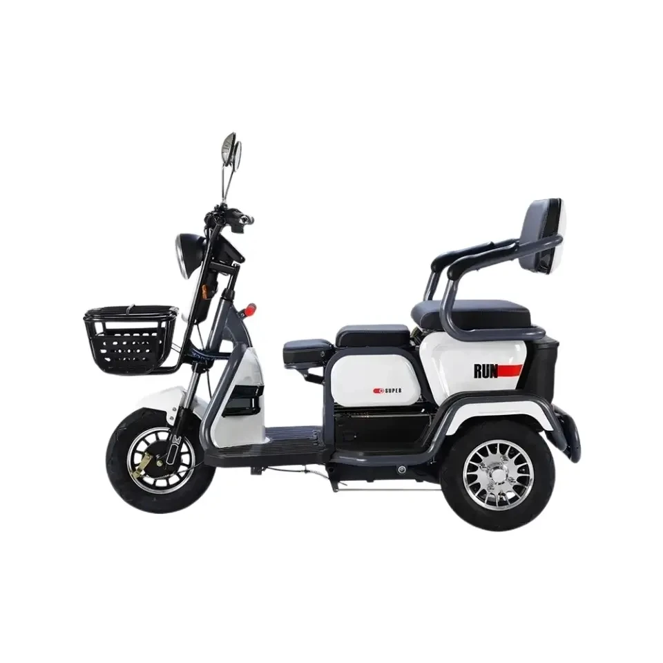 

Wholesale Electric Bicycle Three-Wheel Electric Motorcycle Electric Tricycle Home Transportation