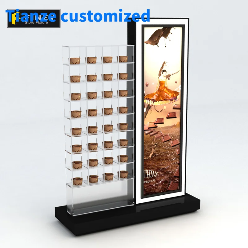 

（customized）Factory High Quality Counter Top Acrylic Chocolate Display Stands Retail Chocolate Shop