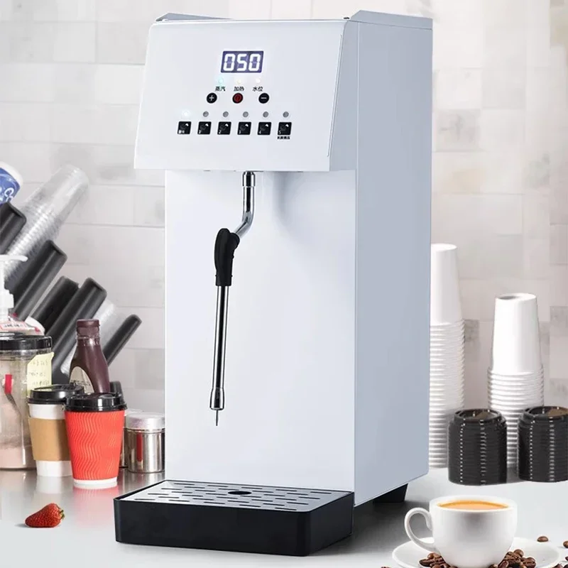 Komercyjna maszyna parowa do spieniania mleka o pojemności 6 litrów Ekspres do kawy z mlekiem i bąbelkami z 5 ustawieniami temperatury W pełni automatyczny inteligentny