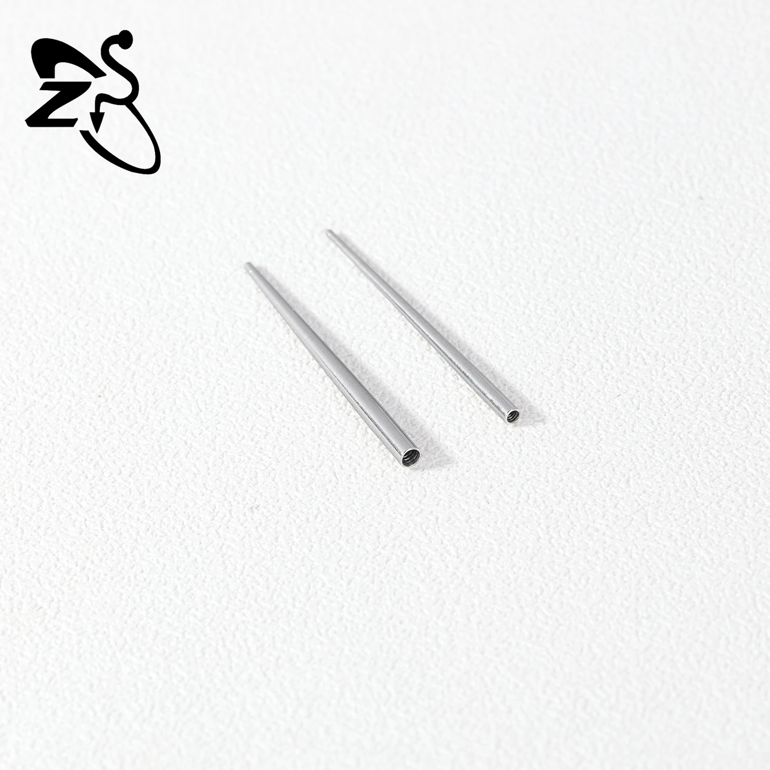 ZS 1 STÜCK Gerades, gebogenes Edelstahl-Kegelwerkzeug, gewindeloses Einsetzen, Schraub-Assistent-Set für Ohr-/Nasen-/Navel-Piercing-Werkzeuge – Detail 17