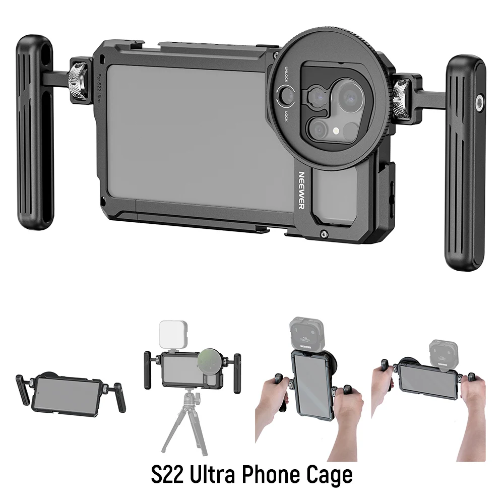 NEEWER S24 Ultra Phone Cage with 67mm Filter Adapter Smartphone